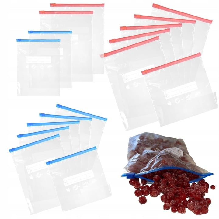 Dumil hersluitbare Diepvrieszakjes - 25 stuks 1 liter + 25 stuks 3 liter Dumil hersluitbare Diepvrieszakjes - 25 stuks 1 liter + 25 stuks 3 liter