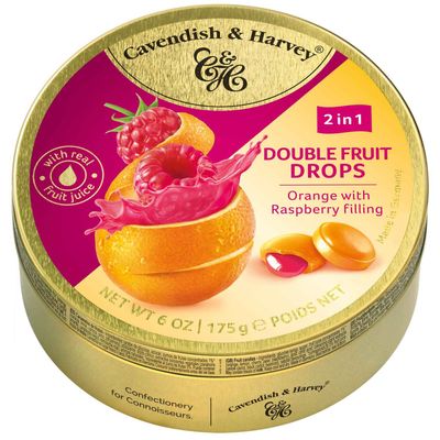 Cavendish and Harvey Orange and Raspberry Drops 175 gram 1092668