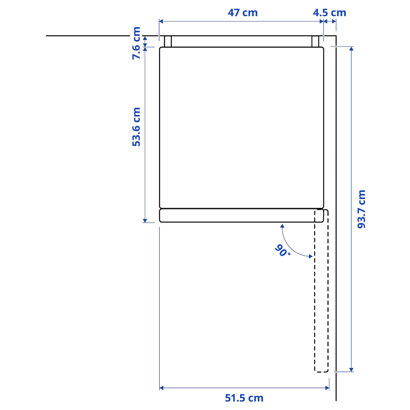 Ikea Lagan S 30567930 Vrijstaande Koel-vriescombi 150cm Wit Ikea Lagan S 30567930 Vrijstaande Koel-vriescombi 150cm Wit