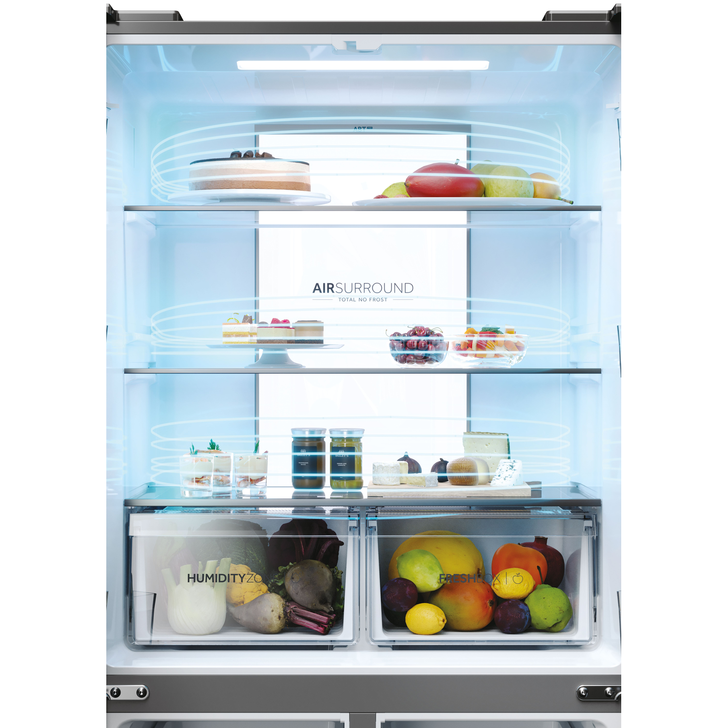 Haier HCR7818DNMM Cube 83 Amerikaanse koelkast 181cm RVS Haier HCR7818DNMM Cube 83 Amerikaanse koelkast 181cm RVS