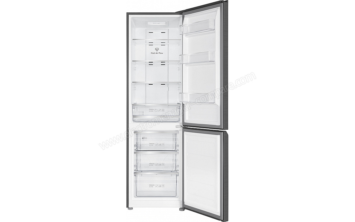 TCL RP282BXE Koel-Vriescombi 182,5cm RVS 282L NoFrost TCL RP282BXE Koel-Vriescombi 182,5cm RVS 282L NoFrost