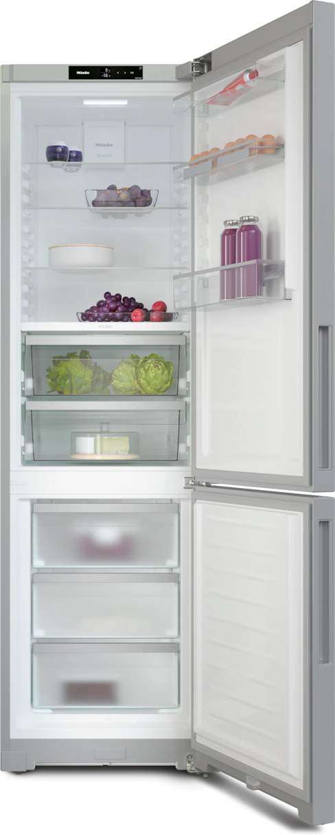 Miele KFN4397CD Vrijstaande Koel-Vriescombi 186cm RVS 326L Miele KFN4397CD Vrijstaande Koel-Vriescombi 186cm RVS 326L