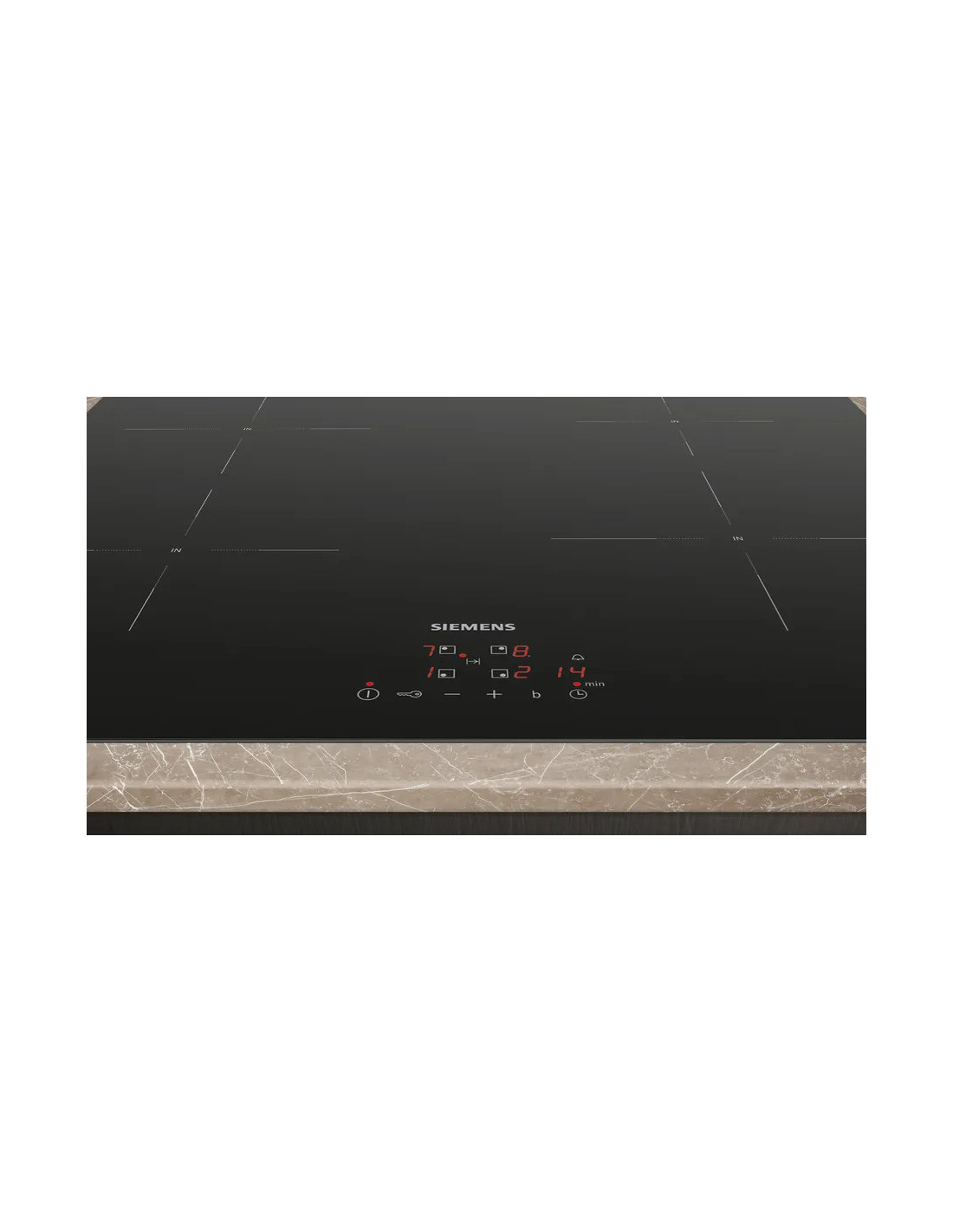 Siemens EU611BEB5E Inbouw Inductiekookplaat 59x52cm 4 pits Siemens EU611BEB5E Inbouw Inductiekookplaat 59x52cm 4 pits