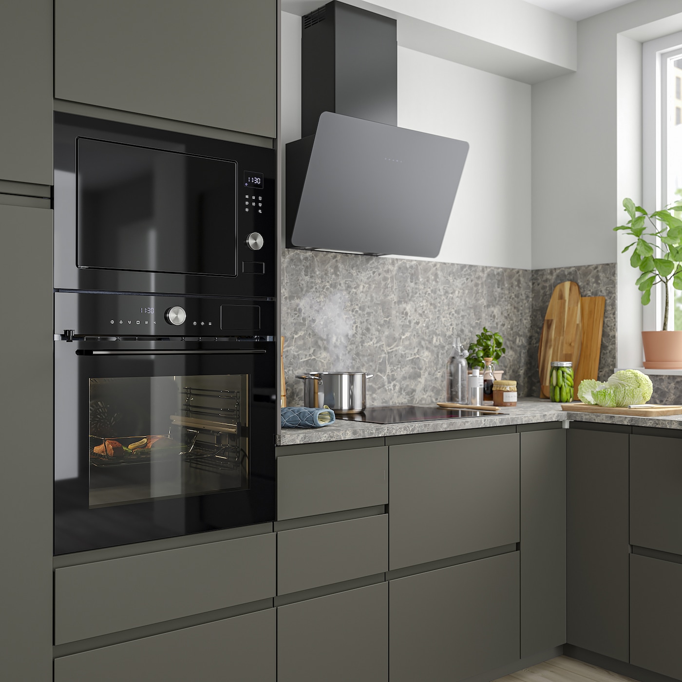 Ikea MAGEBO 500 Black Inbouw Oven / Stoomoven 60x60cm Ikea MAGEBO 500 Black Inbouw Oven / Stoomoven 60x60cm