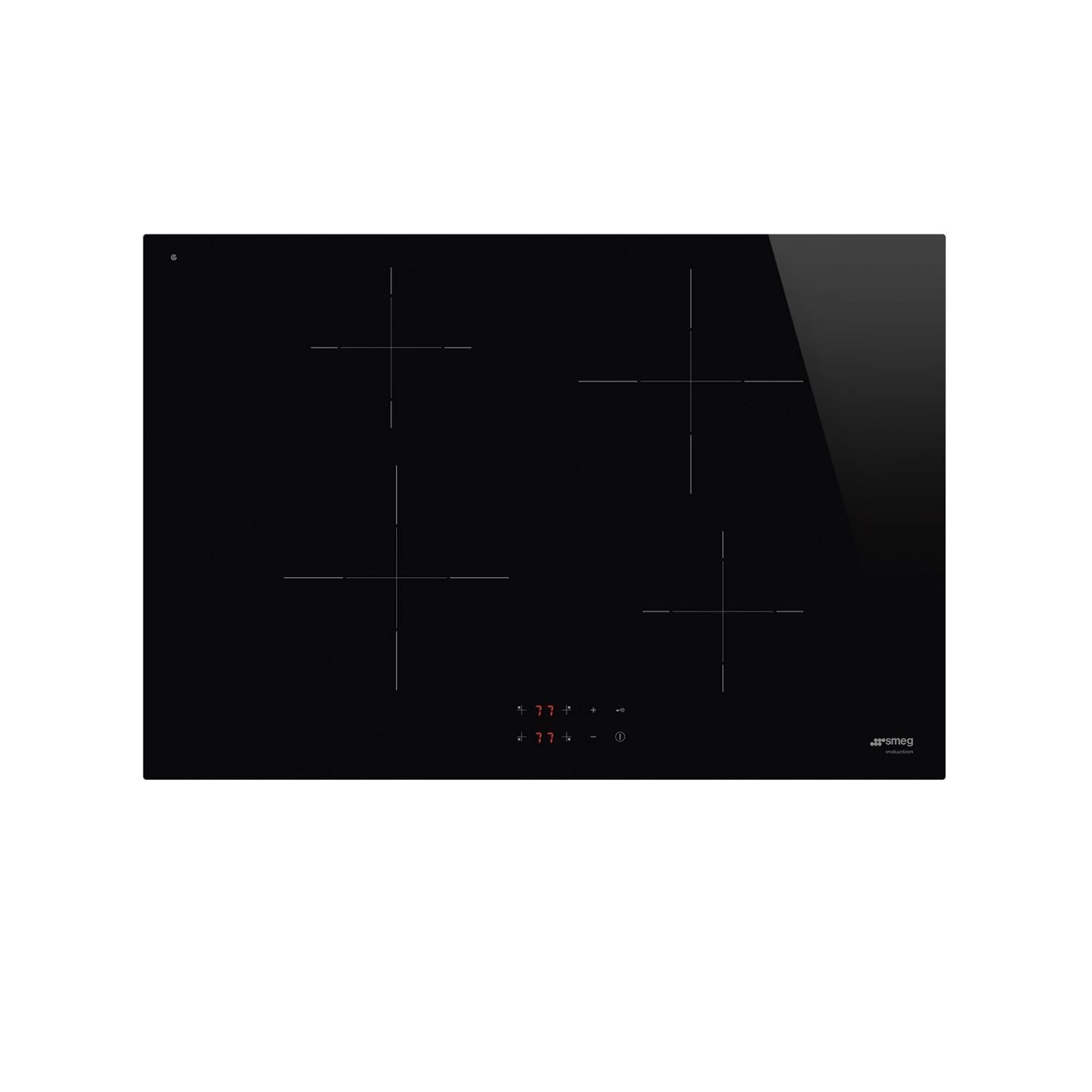 Smeg SI2741D Inbouw Inductiekookplaat 75x51cm 4 pits Zwart Smeg SI2741D Inbouw Inductiekookplaat 75x51cm 4 pits Zwart
