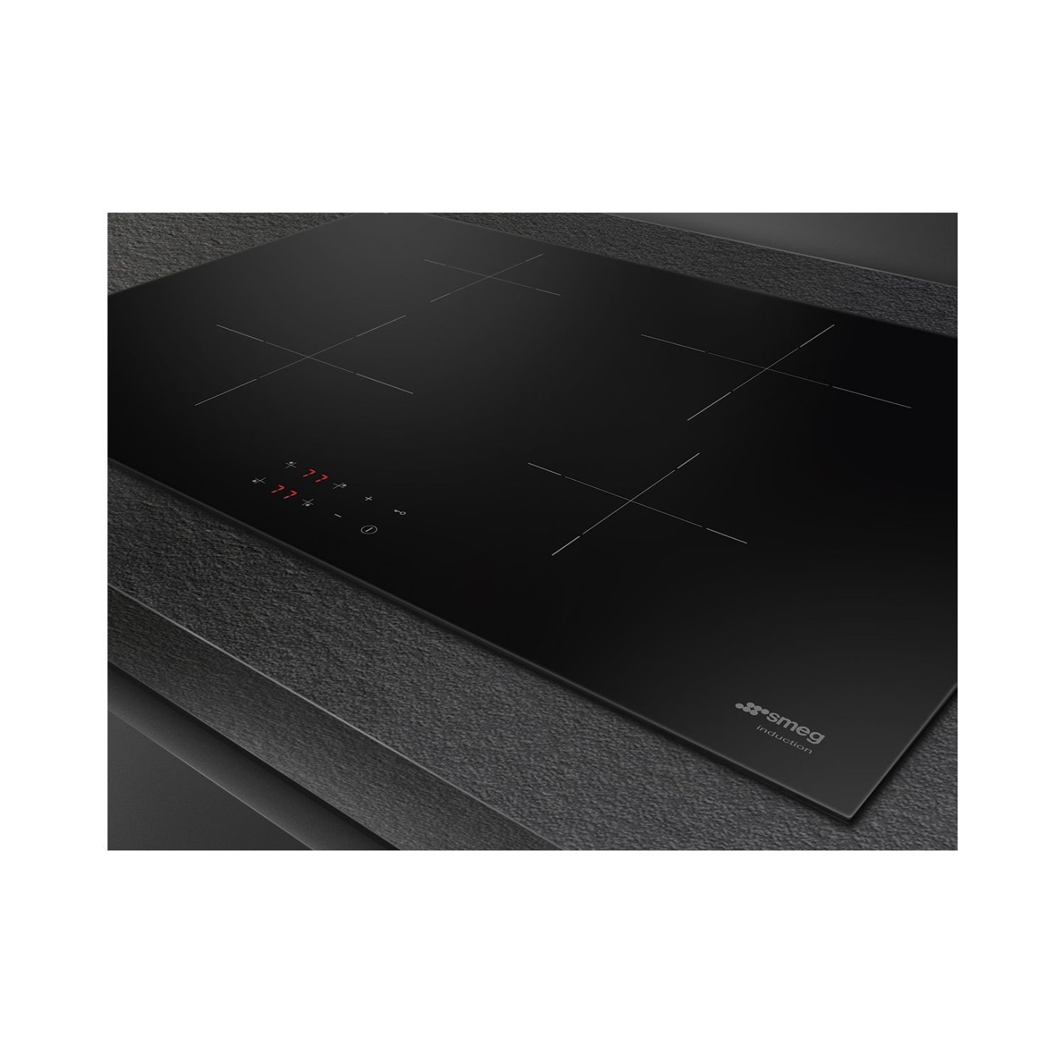 Smeg SI2741D Inbouw Inductiekookplaat 75x51cm 4 pits Zwart Smeg SI2741D Inbouw Inductiekookplaat 75x51cm 4 pits Zwart