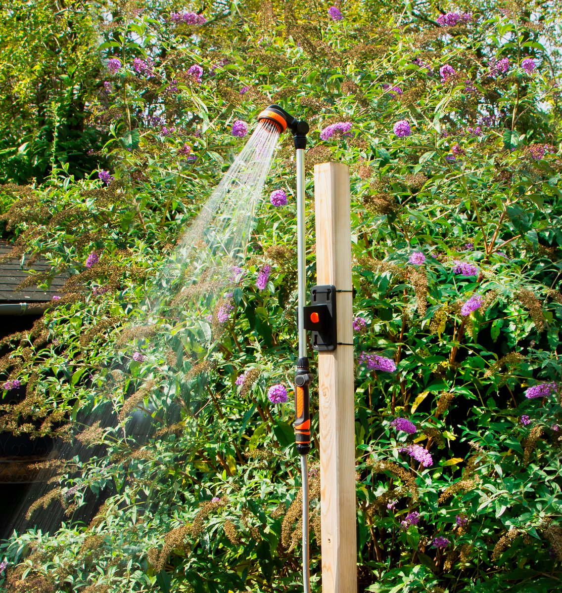 Ferm 2-in-1 Tuindouche met sproeier Ferm 2-in-1 Tuindouche met sproeier
