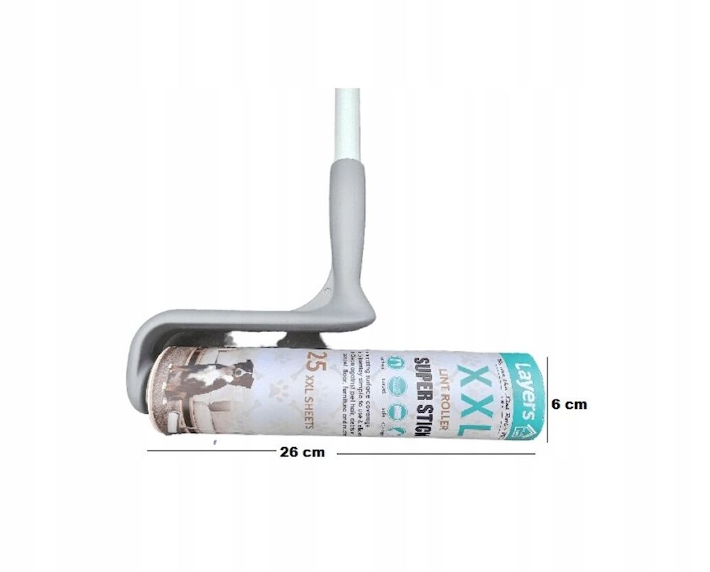 Pluizenroller met steel XXL Pluizenroller met steel XXL