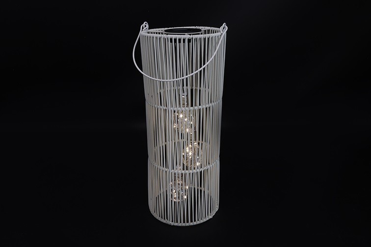 Solar Hanglamp Fadime - Wit - Ø18 cm - Hoogte 47 cm Solar Hanglamp Fadime - Wit - Ø18 cm - Hoogte 47 cm