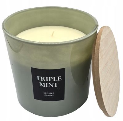 Geurkaars Triple Mint 15 x 15 cm - 720 gram 1093478