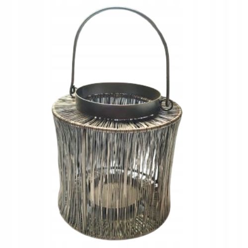 Lumero Windlicht van metaal - Goud - 17 cm