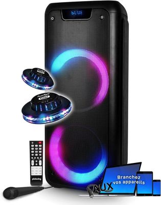 Pickering Draagbare Speaker Bluetooth PartyDJOON - Max 300 Watt 1093735