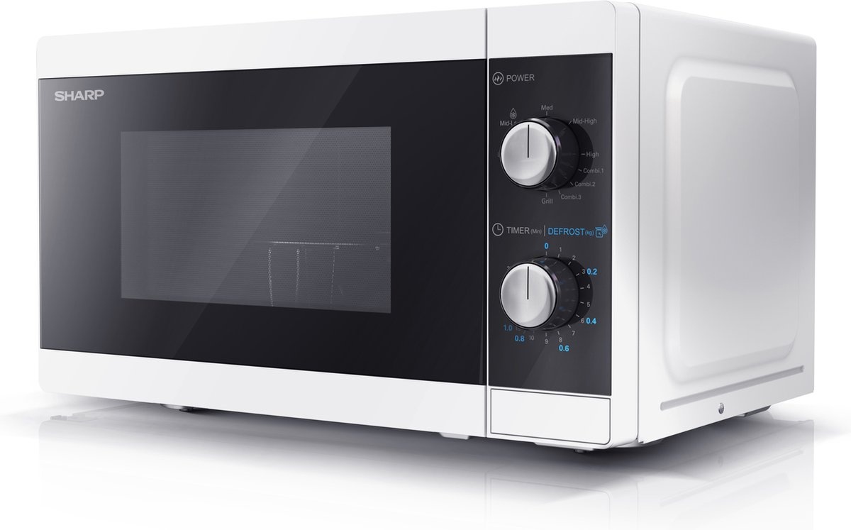 Sharp YC-MG01E-W magnetron en grill - 800W - 20 liter - wit
