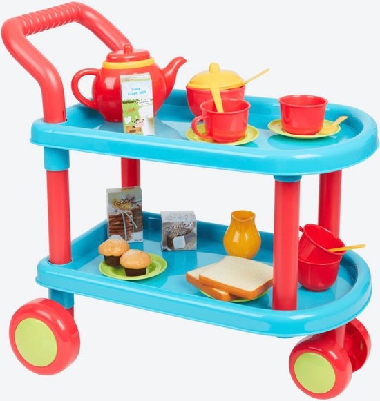 Speelgoed Tea Time Trolley 23-delig Speelgoed Tea Time Trolley 23-delig