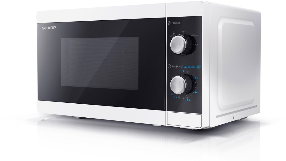 Sharp YC-MS01E-W Magnetron - 800W - 20 liter - wit Sharp YC-MS01E-W Magnetron - 800W - 20 liter - wit