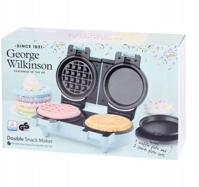Dubbele wafelmaker - Twee bakplaten - Anti-aanbaklaag 1094325