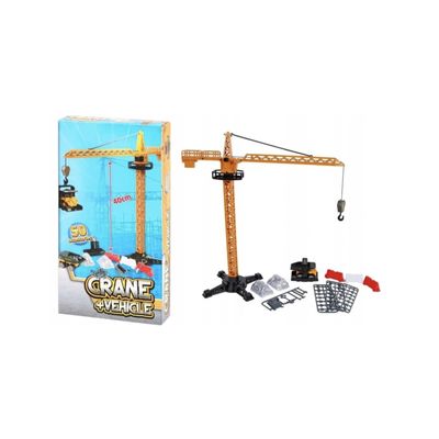 Speelgoed Kraan met voertuig 50-delig - 40 cm 1093969