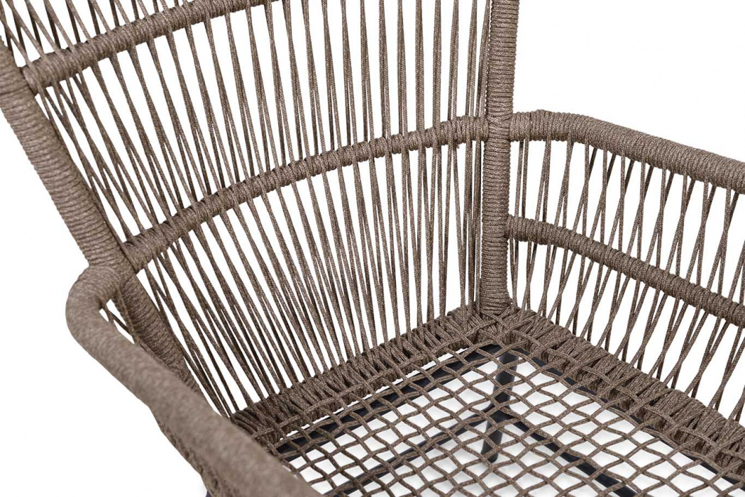 Mondial Living Loungestoel Dex met Hocker Sahara Dust Mondial Living Loungestoel Dex met Hocker Sahara Dust