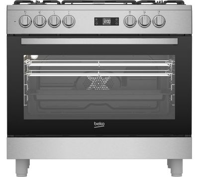 Beko Pro GF15320DXNS Fornuis 90 cm Gas/Elektrisch 5 pits GF15320DXNS
