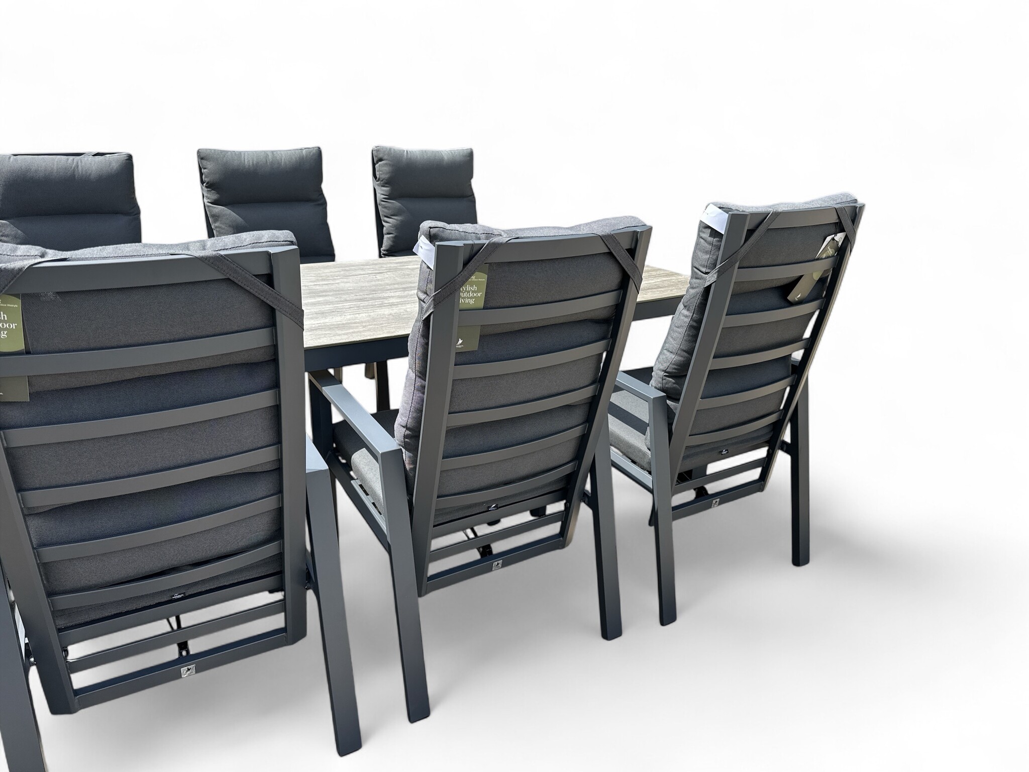 Tuintafel Palazzo 240 x 100 cm - Glazen tafelblad