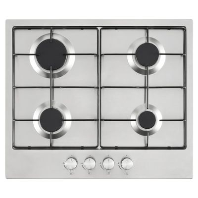 Cookology GH601SS Inbouw gaskookplaat RVS 60x51cm 4 pits GH601SS