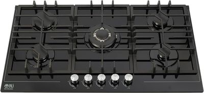 NJ-903G Inbouw Gaskookplaat 90x52cm 5 pits Zwart NJ-903G