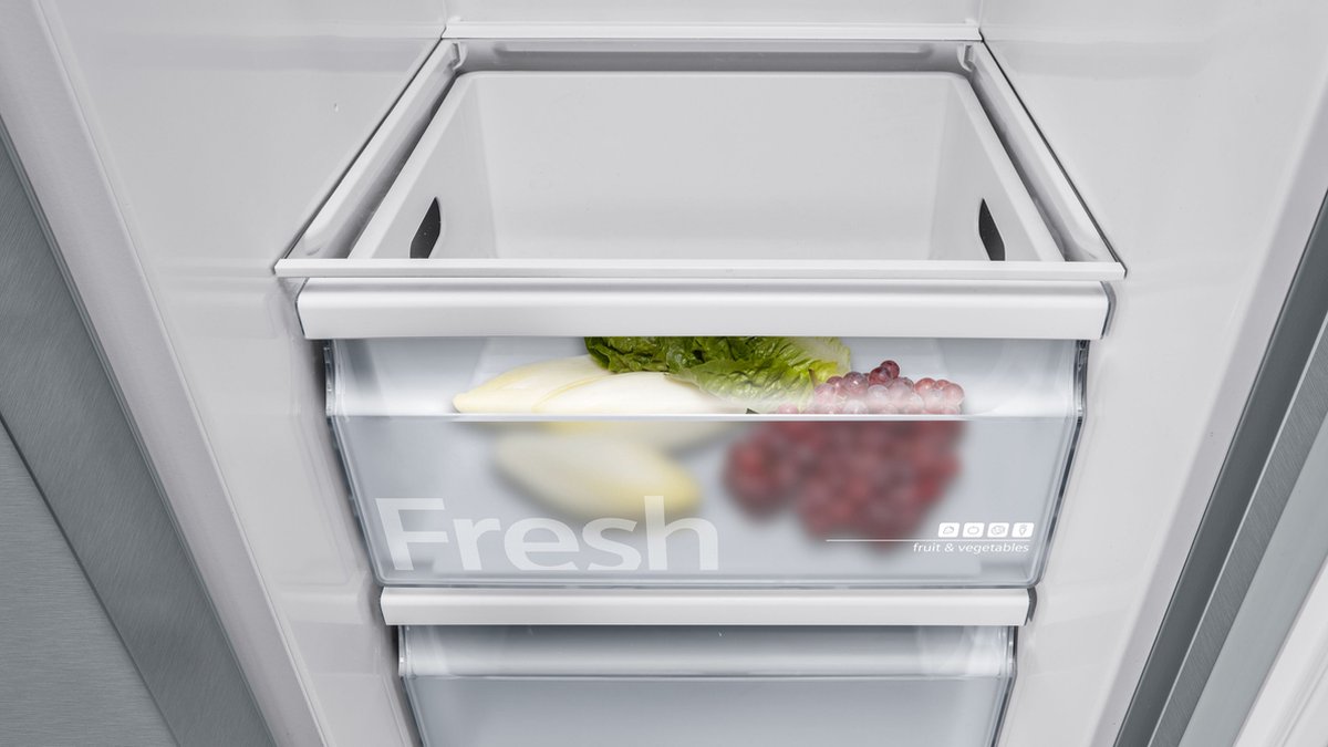 Siemens KA93GAIDP iQ500 Side-by-Side Fridge-Freezer - Anti-Fingerprint RVS Siemens KA93GAIDP iQ500 Side-by-Side Fridge-Freezer - Anti-Fingerprint RVS