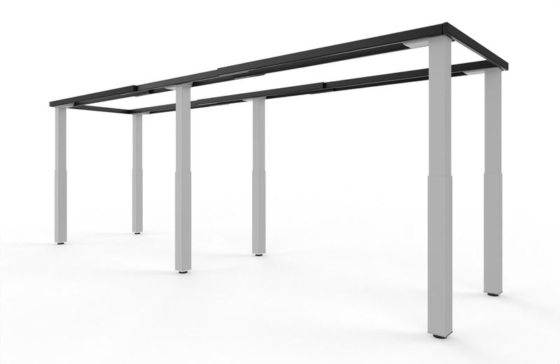 Elektrisch höhenverstellbares Tischgestell - stabil und kräftig - lisoVARIO - Konferenz Baukasten - 6 quadratische Säulen - LINAK Technologie Elektrisch höhenverstellbares Tischgestell - stabil und kräftig - lisoVARIO - Konferenz Baukasten - 6 quadratische Säulen - LINAK Technologie