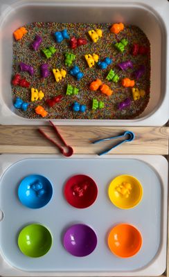 Πολύχρωμα ζωάκια με 6 μπολάκια