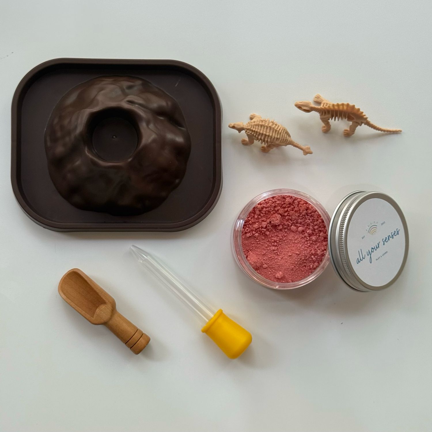 αισθητηριακο κιτ ηφαισστειου με δεινοσαυρο, σταγονομετρο και potion play μειγμα