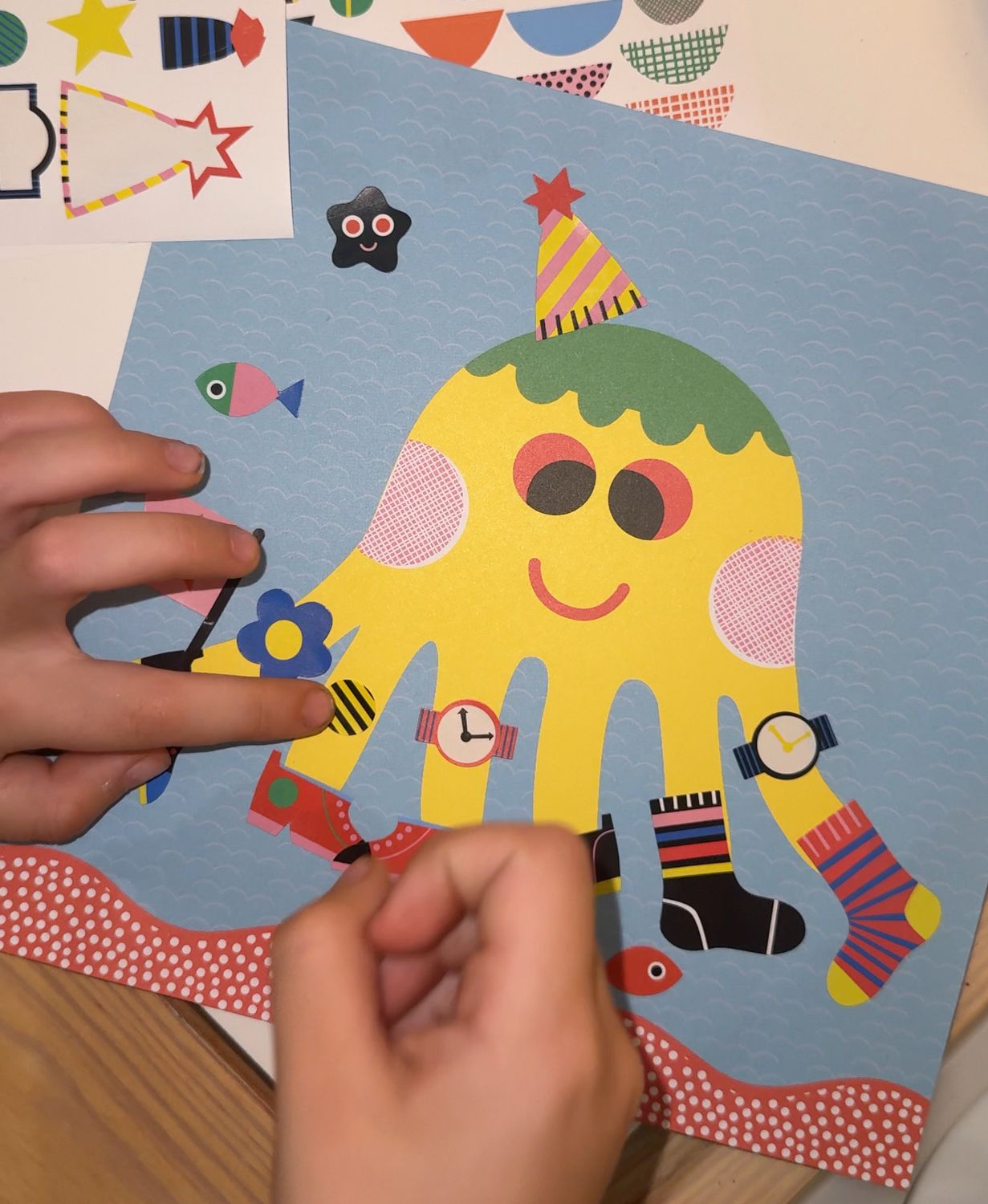 Δημιουργώ Με Αυτοκόλλητα Θαλάσσια Ζώα