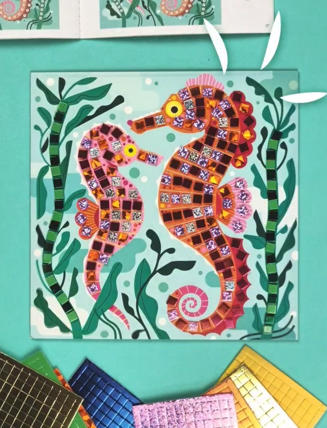 Μωσαϊκό με μεταλλικό εφέ &#39;Ζωάκια της Καραϊβικής&#39;