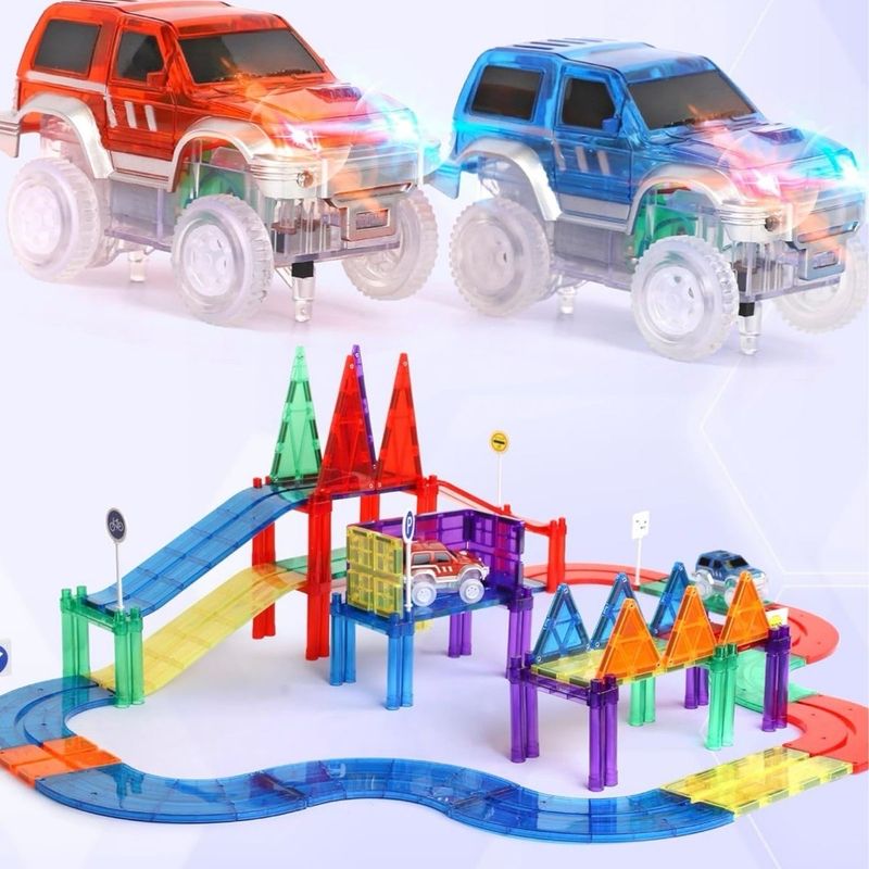 Playmags Αγωνιστικός Αυτοκινητόδρομος 200 Τεμαχίων