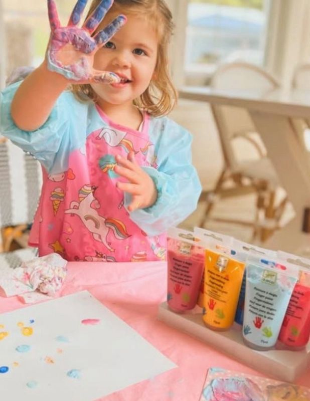 Δακτυλομπογιές με γκλίτερ σε σωληνάριο