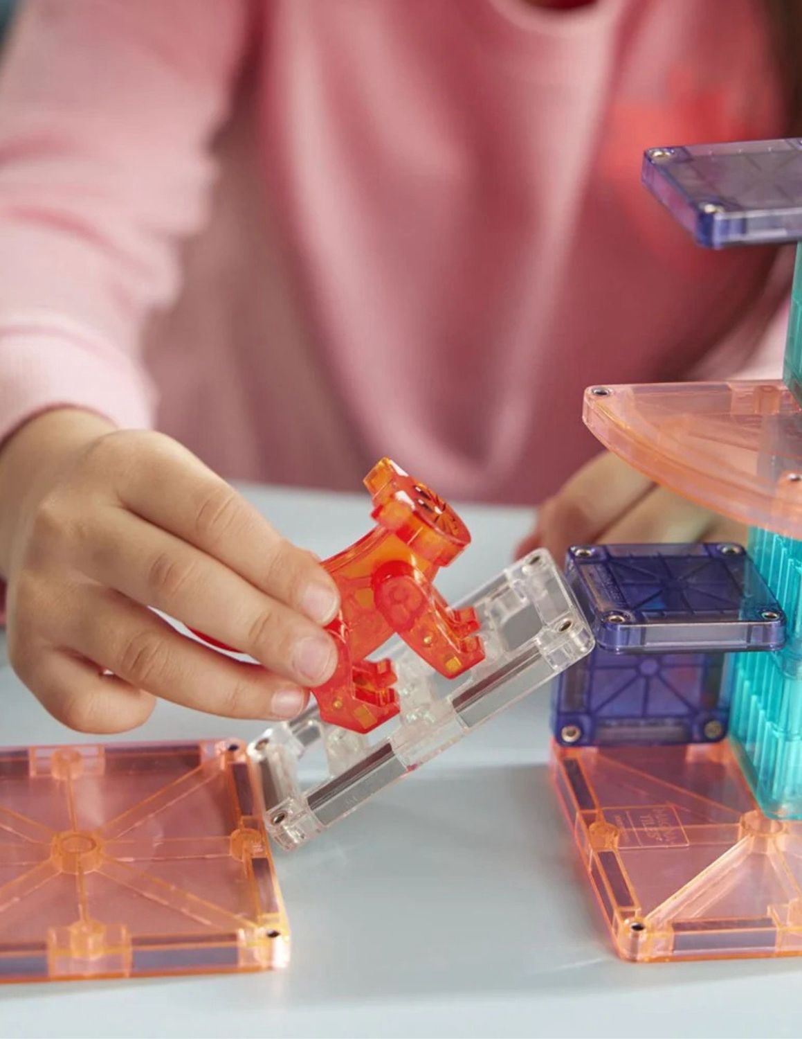 magna tiles πλακιδια με θέμα το σπιτακι της γάτας