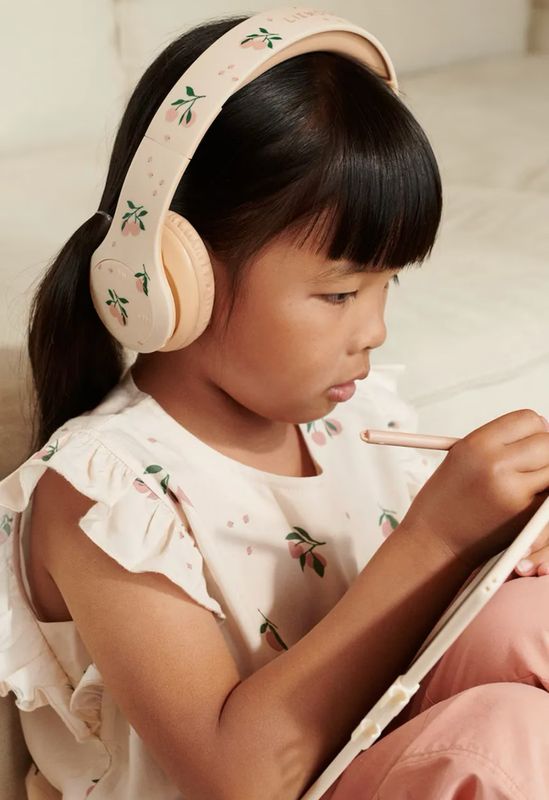 Liewood Ασύρματα Bluetooth On Ear Peach / Sea shell Ακουστικά με 12 ώρες Λειτουργίας