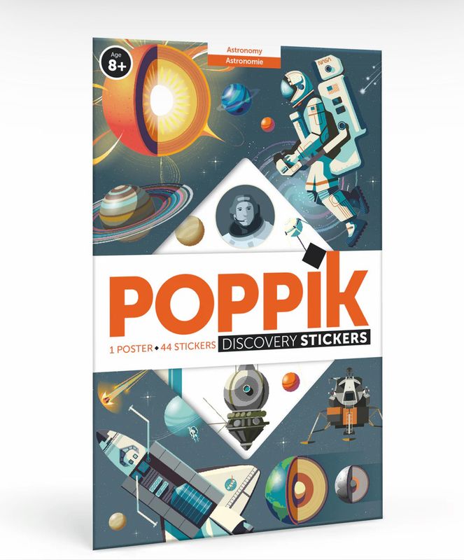 Poppik Μεγάλο Πόστερ με 49 αυτοκόλλητα – Αστρονομία