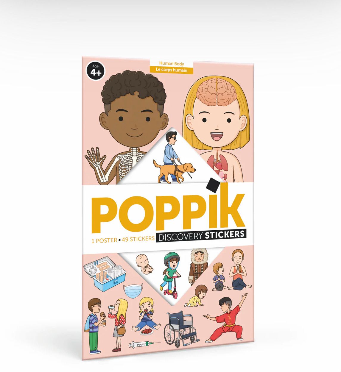 Poppik Μεγάλο Πόστερ με 49 αυτοκόλλητα – Το σώμα μας