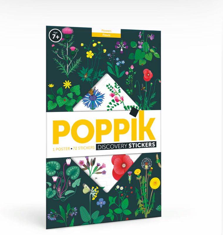 Poppik Μεγάλο Πόστερ με 72 αυτοκόλλητα – Botanic