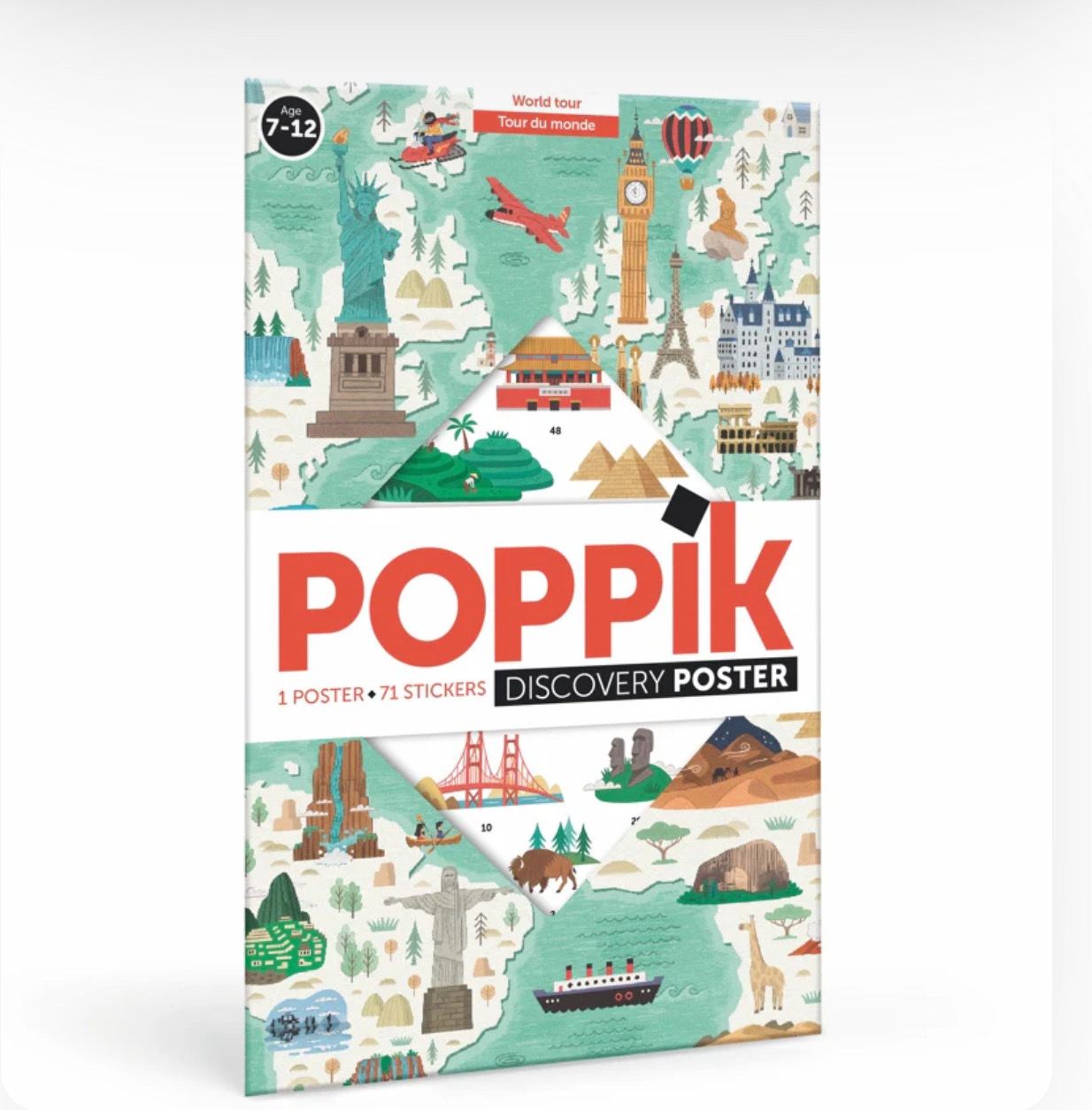 Μεγάλο Πόστερ με 71 αυτοκόλλητα – O γύρος του κόσμου