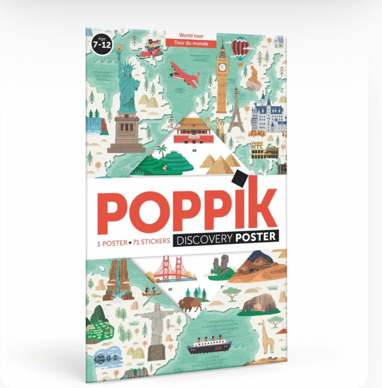 Μεγάλο Πόστερ με 71 αυτοκόλλητα – O γύρος του κόσμου