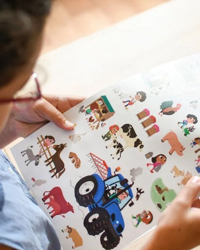 Poppik Mini Πόστερ με 29 Αυτοκόλλητα  - Φάρμα