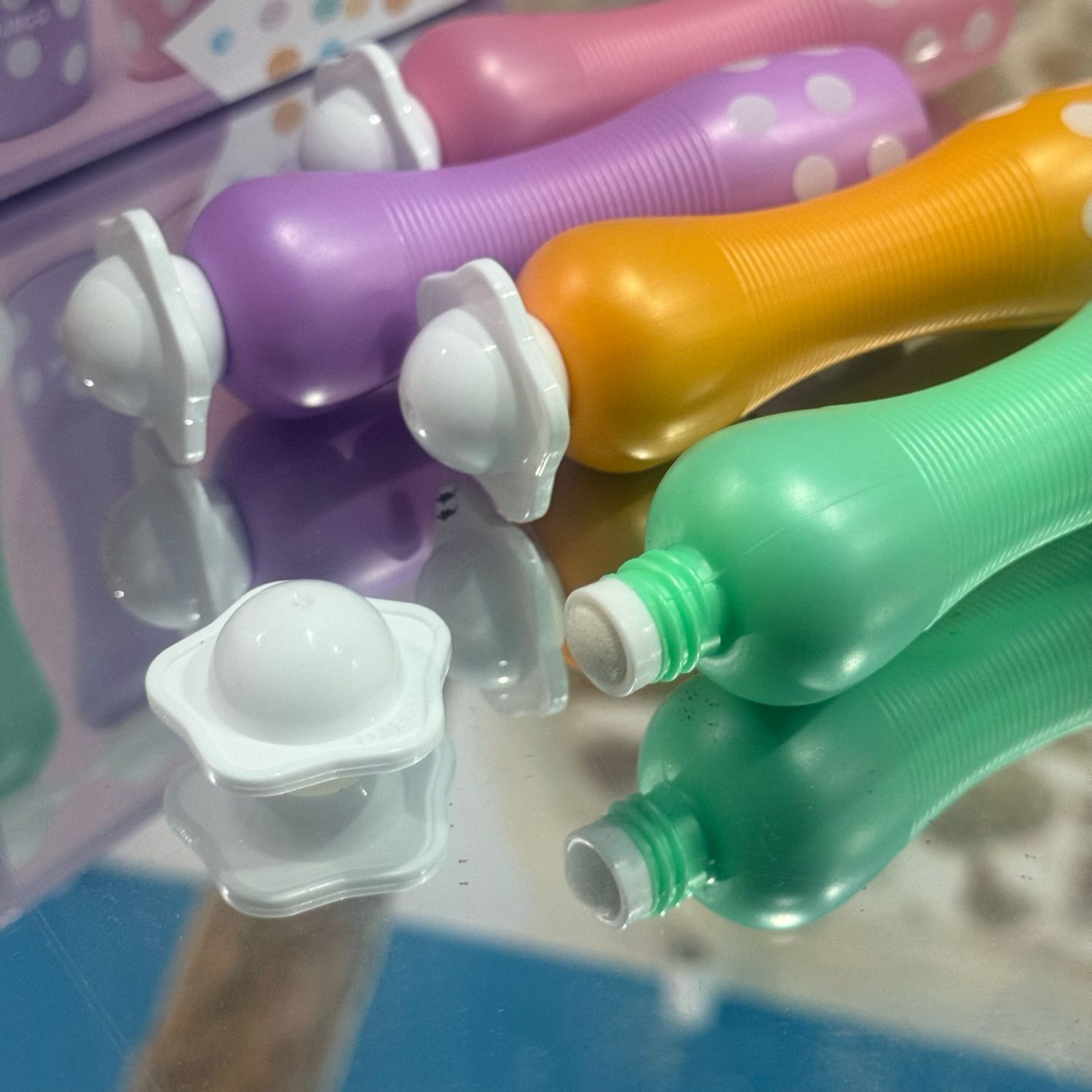 Μαρκαδόροι Με Αφρώδη Μύτη-Περλέ Χρώματα