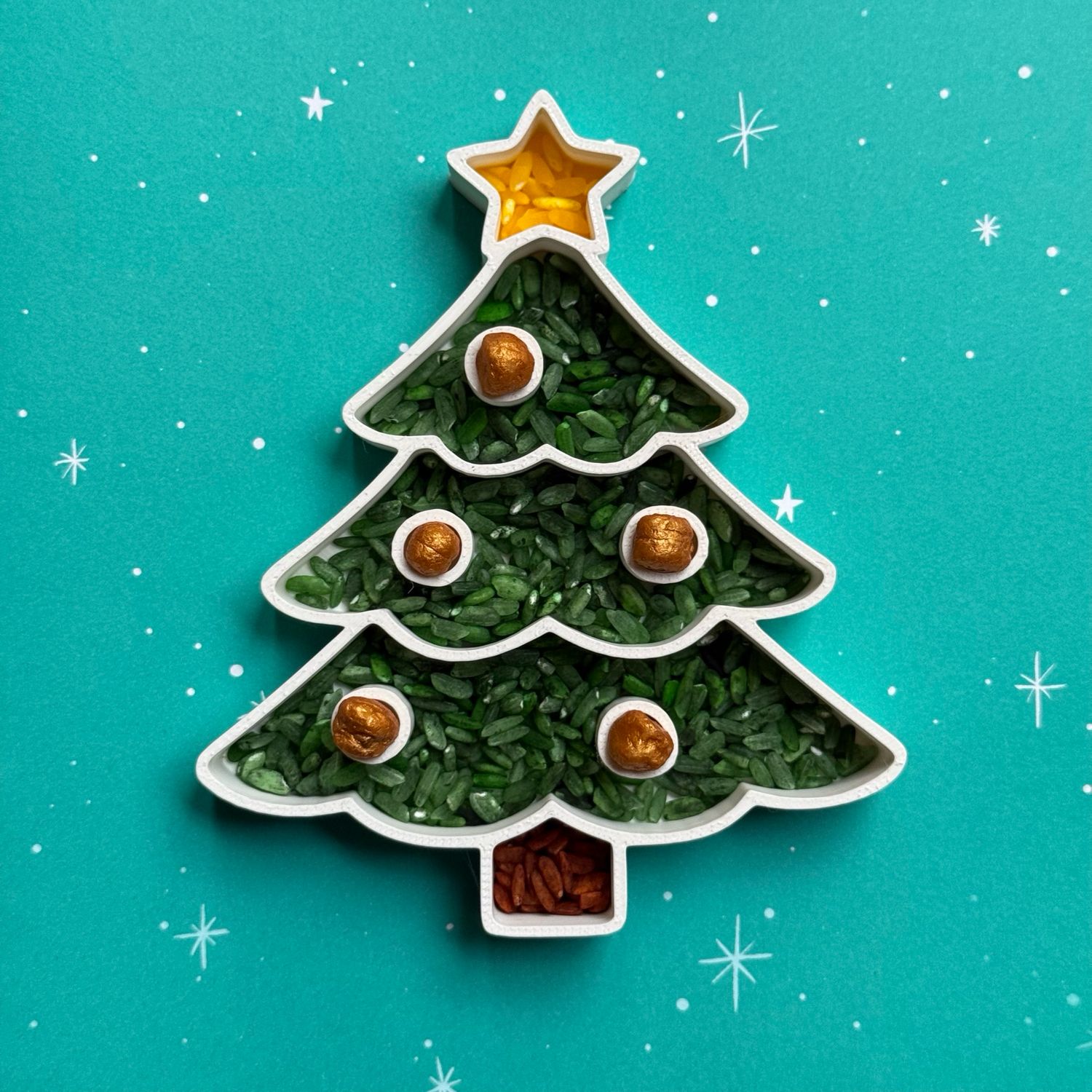 Χριστουγεννιάτικο Δέντρο Sensory Tray