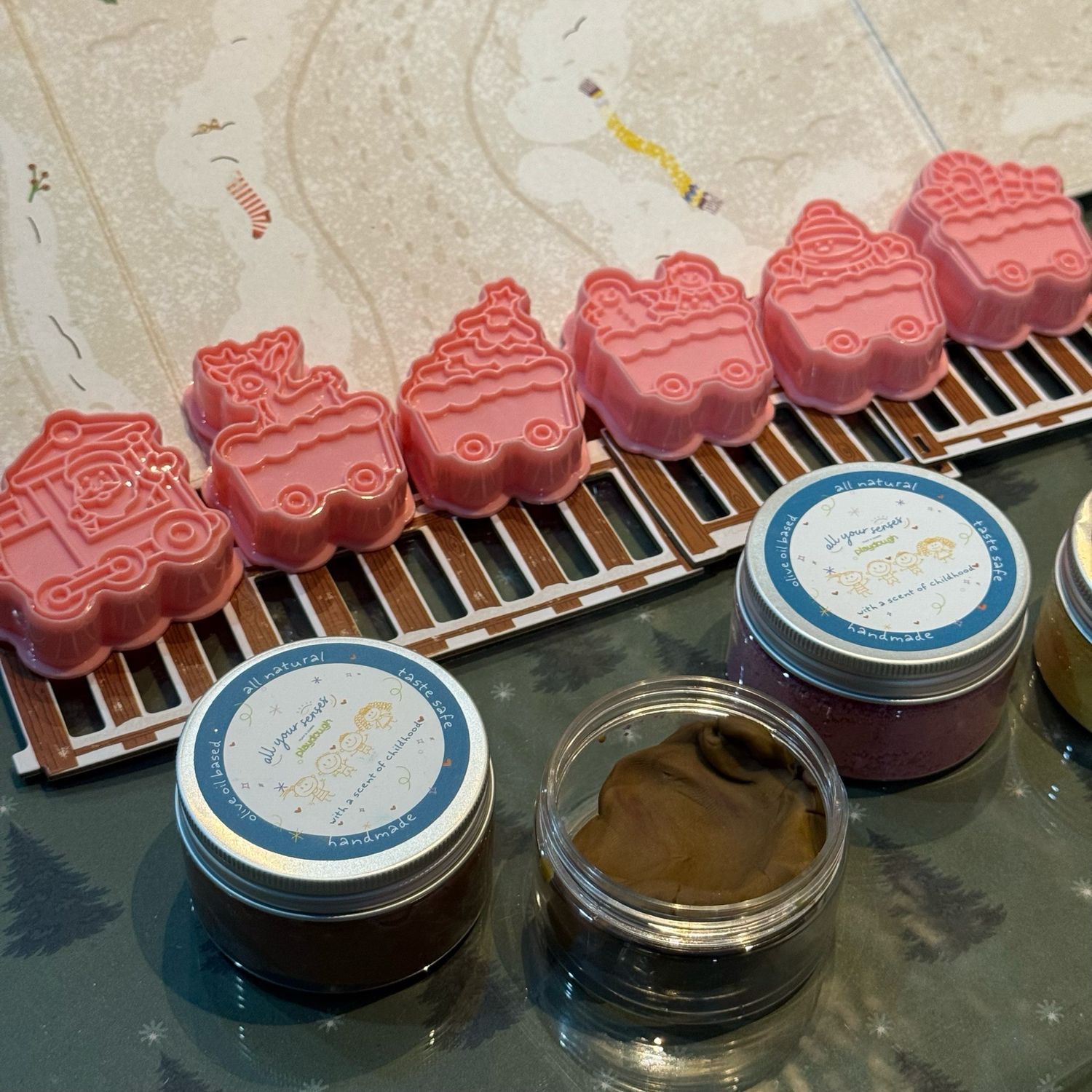 Christmas Train Playdough Set