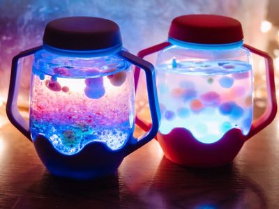 Glo Pals, glo pals jar, glo pals εργαλεια λεπτής κινητικότητας, αισθητηριακά μπουκάλια