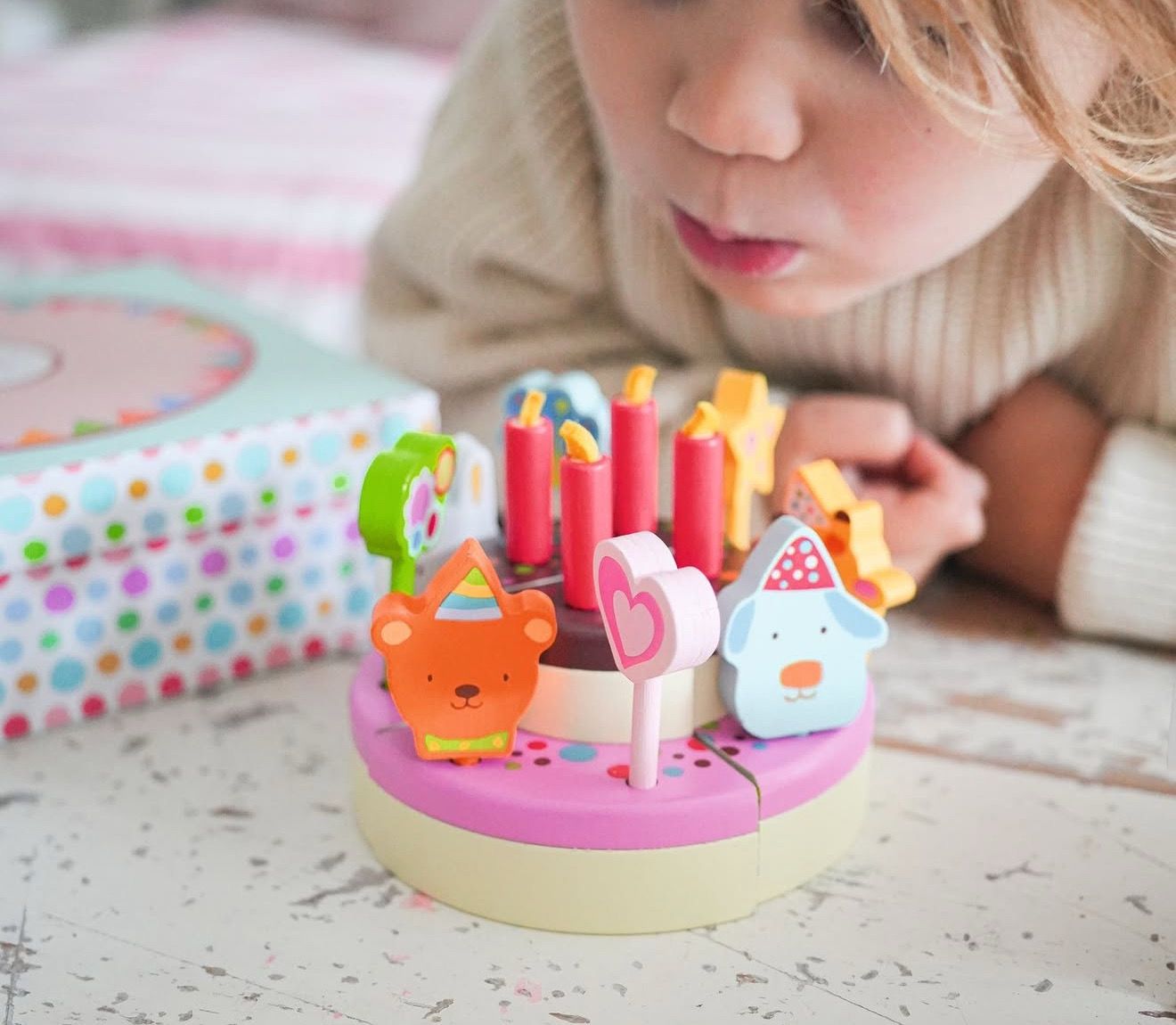 Ξύλινο παιχνίδι ρόλων 'Τούρτα γενεθλίων´