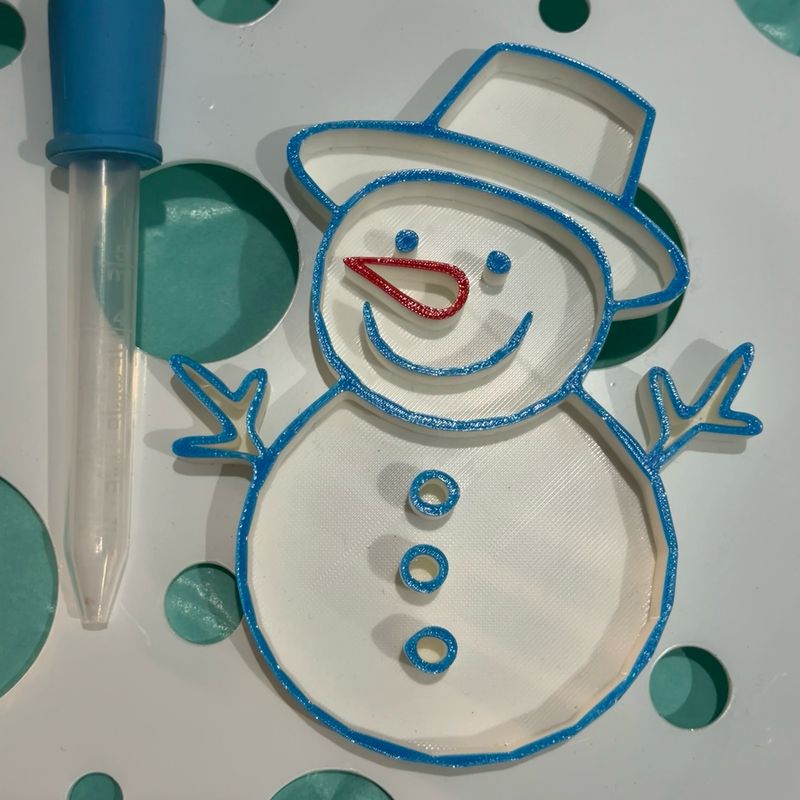Αισθητηριακό Δισκάκι Χιονάνθρωπος