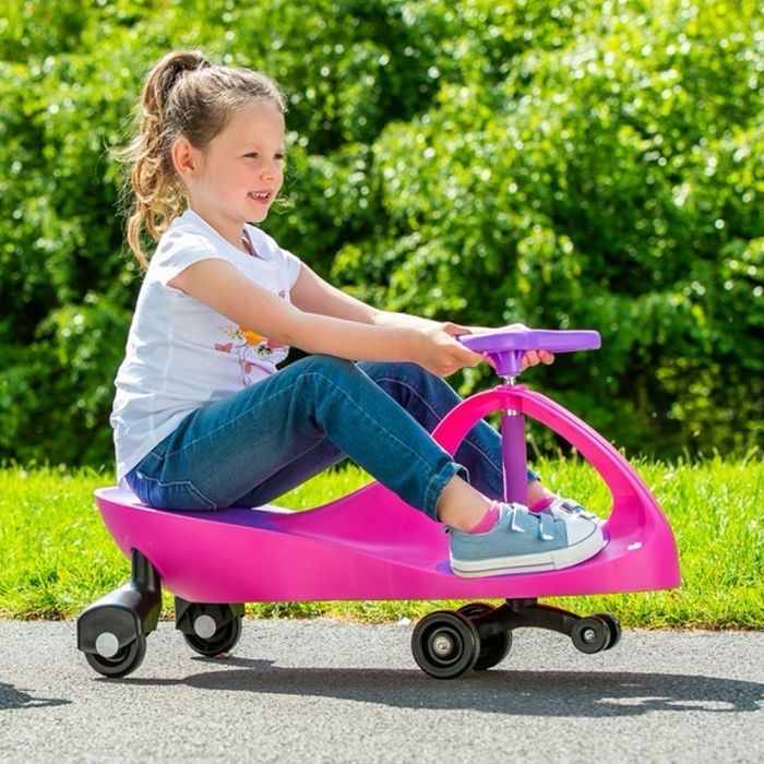 Fun Wheel Αυτοκίνητο Κίνηση με τιμόνι Wiggle Car Ροζ