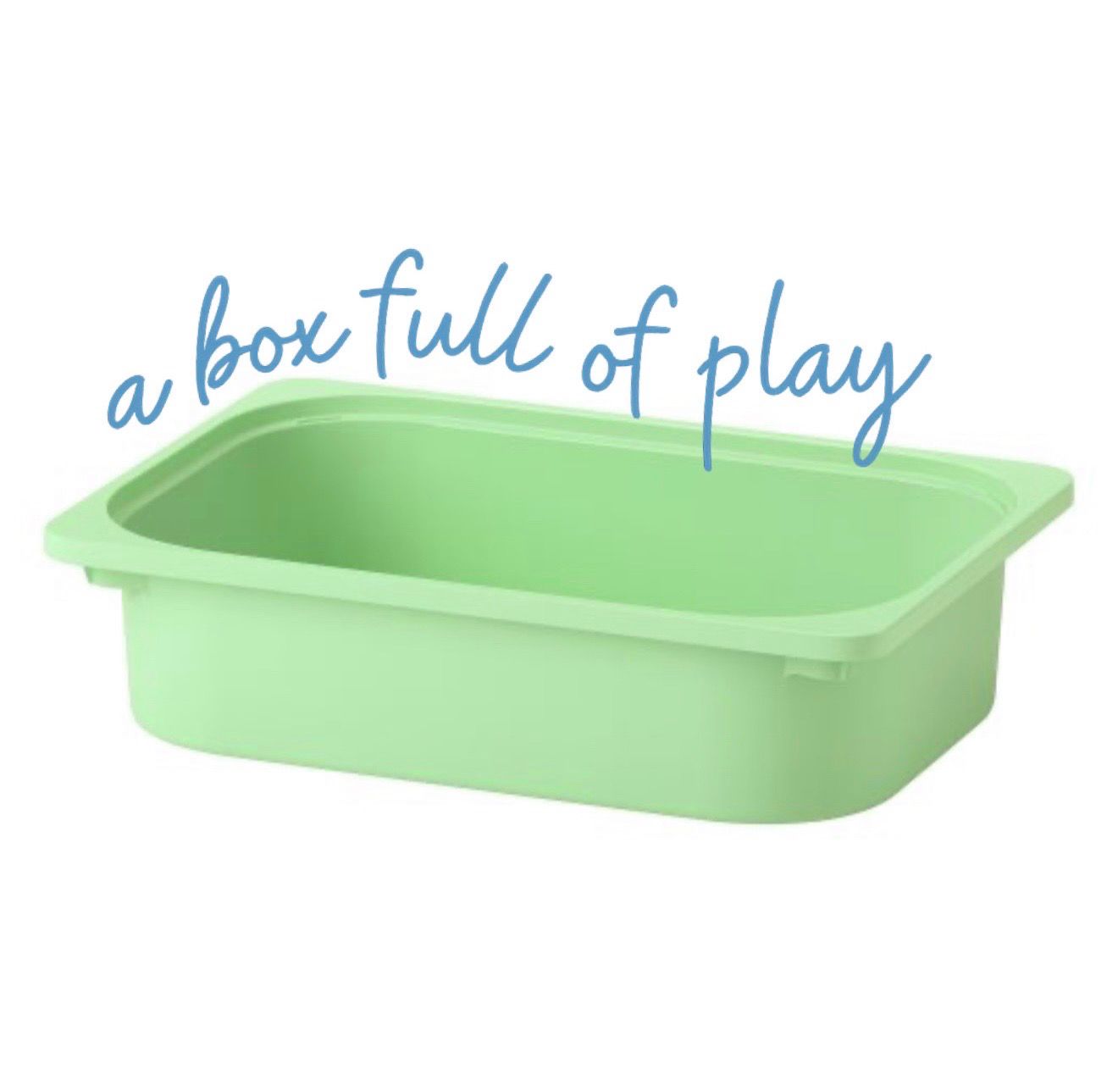 πρασινο κουτί trofast για messy play δραστηριότητες